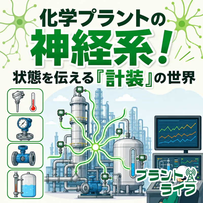 #102 化学プラントの神経系！状態を伝える「計装」の世界