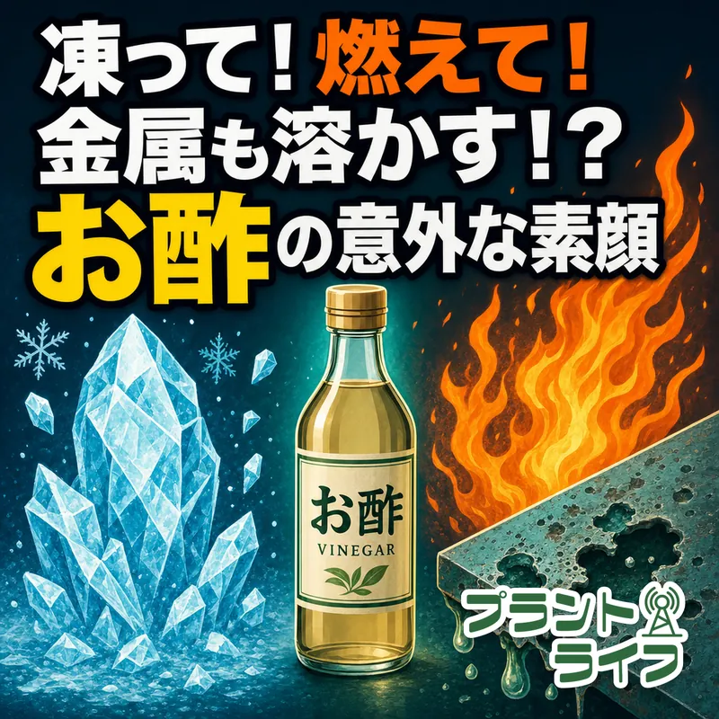 #112 凍って！燃えて！金属も溶かす！？お酢の意外な素顔