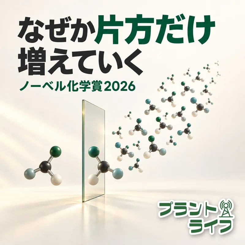 #132 なぜか片方だけ増えていく！ノーベル化学賞2026解説（非線形効果・自己触媒作用）